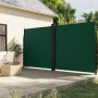 Tenda da Sole Laterale Retrattile Verde Scuro 220x1000 cm