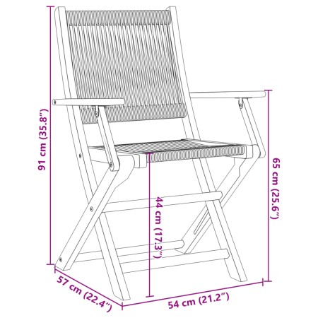 Sedie da Giardino Pieghevoli 4pz Grigie Legno Massello Acacia