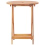 Set da Bistrot 3pz Beige in Tessuto e Legno Massello