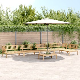 Set Divano Pallet da Giardino 6 pz in Legno Massello di Acacia