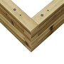 Fioriera da Giardino 70x70x23 cm in Legno di Pino Impregnato