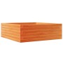 Fioriera Giardino Marrone Cera 70x70x23 cm Legno Massello Pino