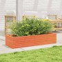 Fioriera Giardino Marrone Cera 110x40x23 cm Legno Massello Pino