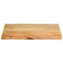 Piano per Tavolo 90x60x2,5cm Bordi Vivi in Legno Massello Mango