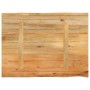 Piano per Tavolo 90x60x2,5cm Bordi Vivi in Legno Massello Mango
