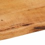 Piano per Tavolo 90x60x2,5cm Bordi Vivi in Legno Massello Mango