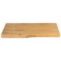 Piano per Tavolo 70x40x3,8cm Bordi Vivi in Legno Massello Mango