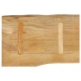 Piano per Tavolo 70x40x3,8cm Bordi Vivi in Legno Massello Mango