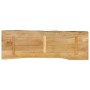 Piano Tavolo 120x40x3,8 cm Bordi Vivi in Legno Massello Mango