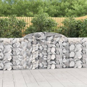 Cesti Gabbioni ad Arco 6 pz 300x30x100/120 cm Ferro Zincato