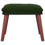 Poggiapiedi Verde Scuro 45x29,5x35 cm in Velluto