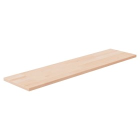 Ripiano 80x20x1,5 cm Legno Massello di Rovere Non Trattato