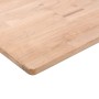 Ripiano 80x20x1,5 cm Legno Massello di Rovere Non Trattato