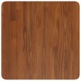 Piano Tavolo Quadrato Marrone Scuro 50x50x4cm Rovere Trattato