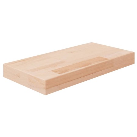 Ripiano 40x20x4 cm Legno Massello di Rovere Non Trattato