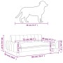 Lettino per Cani Marrone 90x53x30 cm in Similpelle