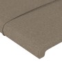 Testiera ad Orecchio Tortora 103x16x118/128 cm in Tessuto