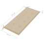 Panca da Giardino 2 Posti con Cuscino 120cm Grigia in Eucalipto