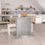 Tavolo da Pranzo Grigio Cemento 110x60x75 cm Legno Multistrato