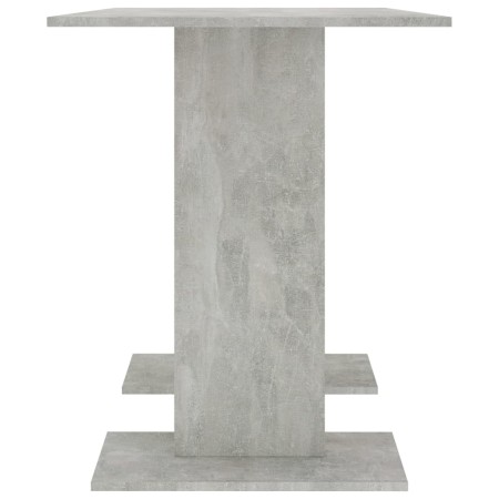 Tavolo da Pranzo Grigio Cemento 110x60x75 cm Legno Multistrato