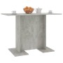 Tavolo da Pranzo Grigio Cemento 110x60x75 cm Legno Multistrato