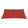 Vela Parasole 160 g/m² Rossa 3x3 m in HDPE