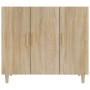 Credenza Rovere Sonoma 90x34x80 cm in Legno Multistrato