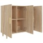 Credenza Rovere Sonoma 90x34x80 cm in Legno Multistrato