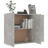 Credenza Grigio Cemento 105x30x75 cm in Legno Multistrato