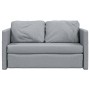 Divano Letto da Terra 2 in 1 Grigio Chiaro 112x174x55cm Tessuto