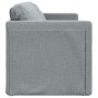 Divano Letto da Terra 2 in 1 Grigio Chiaro 112x174x55cm Tessuto