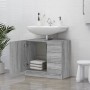 Mobile Lavabo Grigio Sonoma 63x30x54 cm in Legno Multistrato