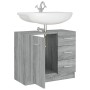 Mobile Lavabo Grigio Sonoma 63x30x54 cm in Legno Multistrato