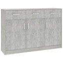 Credenza Grigio Cemento 110x30x75 cm in Legno Multistrato