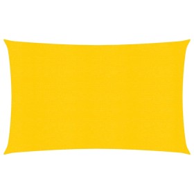 Vela Parasole 160 g/m² Rettangolare Giallo 5x7 m in HDPE