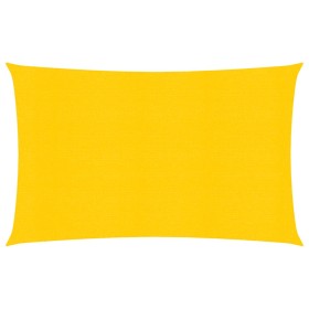 Vela Parasole 160 g/m² Rettangolare Giallo 6x8 m in HDPE