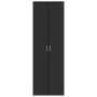 Credenza Nera 60x35x180 cm in Legno Multistrato