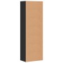 Credenza Nera 60x35x180 cm in Legno Multistrato