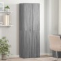 Credenza Grigio Sonoma 60x35x180 cm in Legno Multistrato