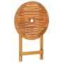 Set da Bistrot 3pz Bianco Crema in Tessuto e Legno Massello