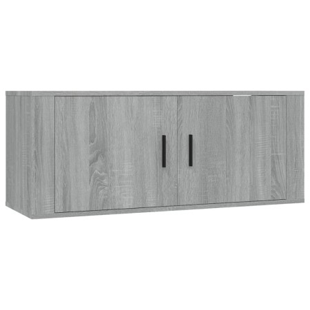 Set di Mobili Porta TV 5 pz Grigio Sonoma in Legno Multistrato