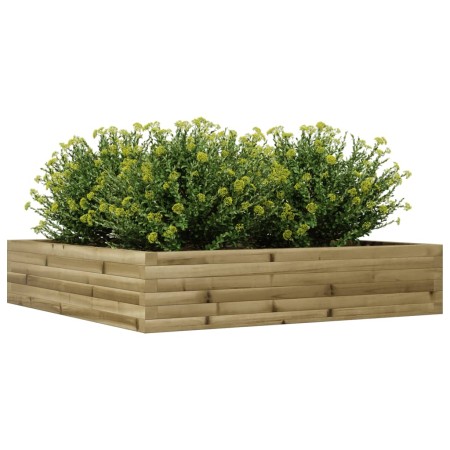 Fioriera da Giardino 110x110x23 cm in Legno di Pino Impregnato