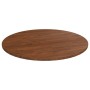 Piano Tavolo Rotondo Marrone Scuro Ø90x1,5 cm Rovere Trattato