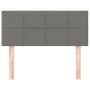 Testiera Grigio Scuro 90x5x78/88 cm in Tessuto