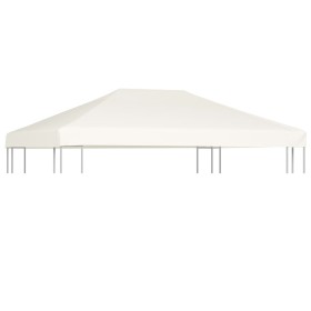 Copertura Superiore per Gazebo 310 g/m² 4x3 m Bianco Crema