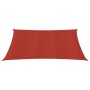 Vela Parasole 160 g/m² Rossa 5x5 m in HDPE