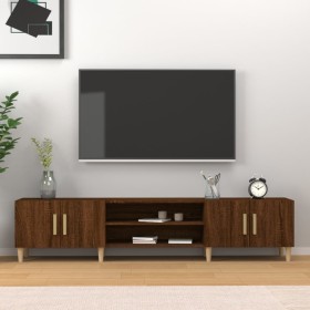 Mobile TV Rovere Marrone 180x31,5x40 cm in Legno Multistrato