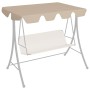 Baldacchino per Dondolo Giardino Beige 150/130x105/70 cm