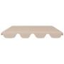 Baldacchino per Dondolo Giardino Beige 150/130x105/70 cm