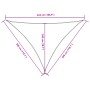 Parasole a Vela Oxford Triangolare 3x3x4,24 m Beige